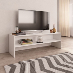 vidaXL telerikapp, valge, 120 x 40 x 40 cm, puitlaastplaat