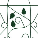 vidaXL ronitaimede tugi, 3 tk, must, 40 x 100 cm, raud