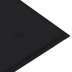 vidaXL aiapingi istmepadi, must, 100 x 50 x 3 cm