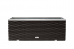 Kastmiss&uuml;steemiga &otilde;ues lillepott, must, 125 cm x 39 cm x 43 cm