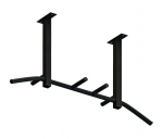 Horisontaalne kang lakke paigaldamiseks Sanro LA-4, 600 mm, must