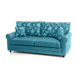 Diivan Greta, 2-kohaline, musta v&auml;rvi jalad, Diivan Greta, 2-kohaline, sinine Inari 87, musta v&auml;rvi jalad