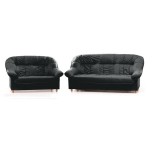 Pehme m&ouml;&ouml;bli komplekt Aleksandra 3, must