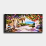 Reproduktsioon l&otilde;uendil Lilled, 50x120 cm