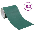 vidaXL kahepoolne kunstmuru teip 2 tk, 0,15 x 10 m, roheline