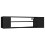 vidaXL seina TV-kapp, must, 100 x 30 x 26,5 cm, puitlaastplaat