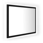 vidaXL LED vannitoa peeglikapp must 60x8,5x37 cm akr&uuml;&uuml;l