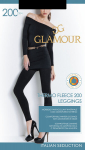 Naiste elastsed retuusid Glamour Thermo Fleece, 200 Den, must, 4