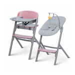 Multifunktsionaalne s&ouml;&ouml;gitool Kinderkraft Livy + lamamistool Calmee Aster Pink