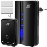 Juhtmevaba uksekell, must