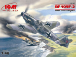 Kokkupandav mudel ICM 48102 Messerschmitt Bf 109F-2, WWII German Fighter 1/48