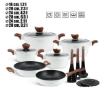 Kivimassist pottide komplekt 8515, 15-osa