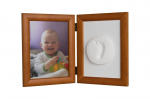Lapse k&auml;e- v&otilde;i jalaj&auml;lje tegemise komplekt Baby HandPrint, pruun