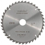 METABO Precision cut circular saw blade - 216 mm - 40 teeth - Miter and radial saws