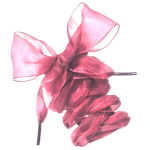 Organza laiad kingapaelad 20 mm 120 cm, v&auml;rv punane