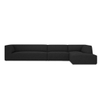 Pehme nurgadiivan Micadoni Home Ruby, must