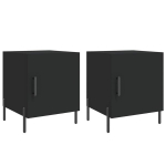 vidaXL &ouml;&ouml;kapid 2 tk, must, 40 x 40 x 50 cm, tehispuit