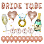 &Otilde;hupallikomplekt Bride To Be Theme, 28 tk