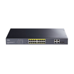 SWITCH CUDY 16-PORT GIGABIT POE+SWITCH KOOS 2 GIGABIT SFP PORTI 200W