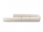 Diivan Micadoni Home Miley left, 302x85x74 cm, valge