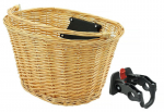 Eesmine korvihoidja Azimut Wicker Bracket Natural 38x29x22 cm, must