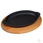 Malmpann Brizoll puidust kandikuga HoReCa, 22x14 cm