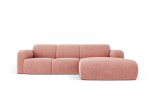 Parempoolse nurgaga nurgadiivan Windsor & Co Lola, 250x170x72 cm, roosa