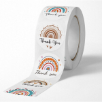 Kleebised lindil kirjaga Thank You, 500 tk, 25 mm