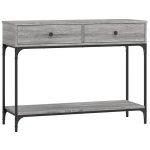 vidaXL konsoollaud, hall Sonoma tamm, 100 x 34,5 x 75 cm, tehispuit