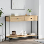 vidaXL konsoollaud, Sonoma tamm, 100 x 34,5 x 75 cm, tehispuit