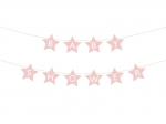 Baby Shower Stars Bright Pink 290cm x 16,5cm