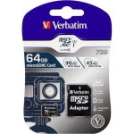 Verbatim (47042), 64 GB, Micro SD