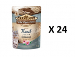 Carnilove konserv kassidele forelli ja siilk&uuml;baraga 24 X 85g