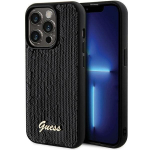 Guess &uuml;mbris iPhone 13 Pro Max 6,7 GUHCP13XPSFDGSK HC SEXUIN SCRIPT METAL musta v&auml;rvi jaoks