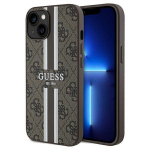Guess &uuml;mbris iPhone 15 6.1 GUHMP15SP4RPSW HC MAGSAFE 4G TR&Uuml;KITUD TRIIBUD PRUUN jaoks