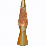 Laavalamp kuldne glitter 40 cm