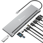 Reagle dokkimisjaam USB-C HUB 11in1 2x HDMI 4K RJ45 M1