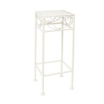 Lillepostament Sandy 18x18xH50cm, antiikvalge