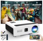 Projektor LED projektor WiFi 2.4/GHz Android TV Full HD 4K 24000lm 800 ansi 4D Bluetooth 2xHDMI 2xUSB Zenwire e660h
