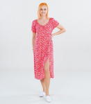 ONLY naiste kleit 15283529*02, korall/valge