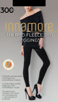 Retuusid naistele Innamore Thermo Fleece Leggings 300 DEN, must v&auml;rv