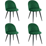 4 tooli Akord SJ.077, roheline, komplekt Akord SJ.077