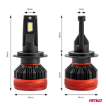 LED esitule pirnid H7 90W X3 Series Canbus Amio 02980