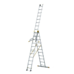 Kolmeosaline mitmeotstarbeline redel Drabest "Pro" Max 3x11 kinnitustega