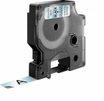 DYMO D1 isekleepuv must l&auml;bipaistvale rullikesele (1,2 cm x 7 m) 1 rull etiketiklips LabelMANAGER 150, 350,&hellip;