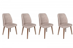 4 tooliga komplekt Kalune Design Alfa 465 V4, beež/pruun