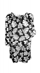 Tuunika naistele, must/valge, XXXL