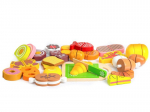 Puidust toiduained Ecotoys, 23 tk