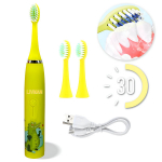 LIVMAN ALYS-01 ultrahelilaine elektriline hambahari lastele koos 2 lisaharjapeaga