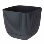 Lillepott taldrikuga, 19,5x19,5x13 cm